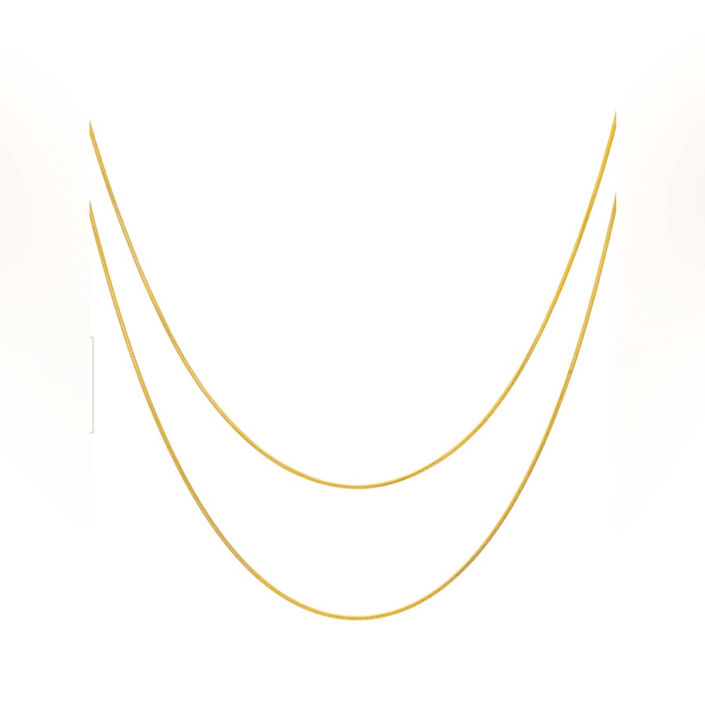 Heart Made of Gold 18k Gold Plated Double-Chain Necklace
